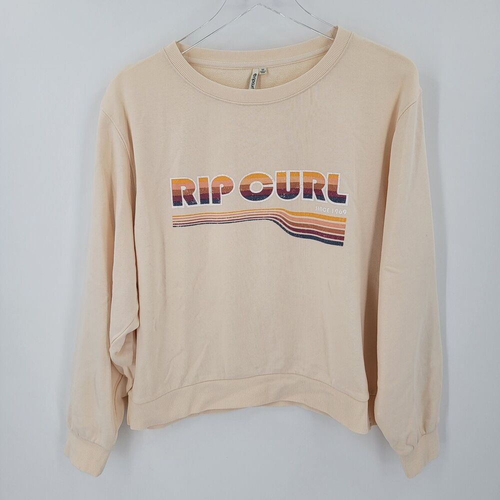 Rip Curl Sweatshirt Women's Medium Golden Days Crew Neck Pullover